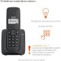 Gigaset A116 - Teléfono DECT Inalámbrico - Pantalla Gráfica Iluminada - Pantalla gráfica de 1,4" - Fácil de Usar, Negro