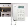 Motorola Voice - CT202 Teléfono con Cable, 10 Teclas de Memoria, Altavoz Manos libres, Música de Espera, Identificación de