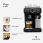 Klarstein Cafetera Expresso Automatica con Espumador de Leche, Cafetera Espresso 1.2 l. Cafeteras, Pequeña de Acero Inoxidable