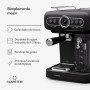 Klarstein Cafetera Expresso Automatica con Espumador de Leche, Cafetera Espresso 1.2 l. Cafeteras, Pequeña de Acero Inoxidable