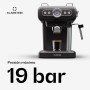 Klarstein Cafetera Expresso Automatica con Espumador de Leche, Cafetera Espresso 1.2 l. Cafeteras, Pequeña de Acero Inoxidable