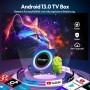 Android TV Box 13.0, Android Box 4K 2025 4GB RAM 64GB ROM RK3528 Quad-Core TV Box Android WiFi 6 4K 6K 8K Soporta H.265 HDR10 3D