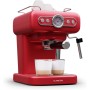 Klarstein Cafetera Expresso Automatica con Espumador de Leche, Cafetera Espresso 1.2 l. Cafeteras, Pequeña de Acero Inoxidable