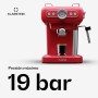 Klarstein Cafetera Expresso Automatica con Espumador de Leche, Cafetera Espresso 1.2 l. Cafeteras, Pequeña de Acero Inoxidable