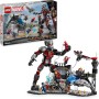 LEGO Marvel Gran Batalla de Capitán América: Civil War, Juguete de Superhéroes con Quinjet y 8 Minifiguras Inc. Capitán América,