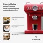 Klarstein Cafetera Expresso Automatica con Espumador de Leche, Cafetera Espresso 1.2 l. Cafeteras, Pequeña de Acero Inoxidable