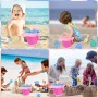 Juguetes Playa, Euakee 11 Piezas Juguetes de Arena de Playa, Juguetes Playa Bebe con Cubo, Cubo Playa con Moldes, Juego Cubo y
