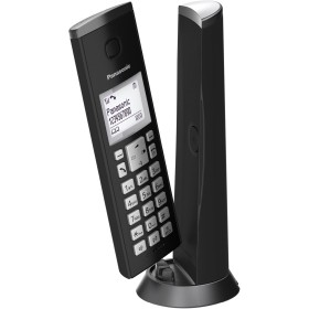 Panasonic KX-TGK210SPB Teléfono Inalámbrico Digital, Unidad Base y Auricular Único, Altavoz Manos Libres, LCD Blanco, Bloqueo de