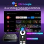 Android TV Box 14.0, X96Q, 2 GB de RAM,16 GB de ROM, procesador RK3518 de Cuatro núcleos, 64 bits, LAN 10/100 M, Doble WiFi 2,4