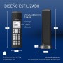 Panasonic KX-TGK210SPB Teléfono Inalámbrico Digital, Unidad Base y Auricular Único, Altavoz Manos Libres, LCD Blanco, Bloqueo de
