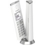 Panasonic KX-TGK210SPB Teléfono Inalámbrico Digital, Unidad Base y Auricular Único, Altavoz Manos Libres, LCD Blanco, Bloqueo de
