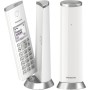 Panasonic KX-TGK210SPB Teléfono Inalámbrico Digital, Unidad Base y Auricular Único, Altavoz Manos Libres, LCD Blanco, Bloqueo de