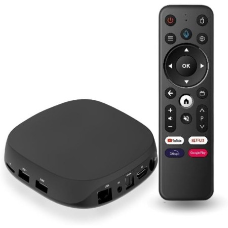 Caja Android BSL Meta C3 Android 12 | HDMI 2.0 | 2GB RAM 16 GB ROM | WiFi 6 Dual Band 2.4/5Ghz | BT 4.2 | 4K HDR AV1 | USB 2.0 y