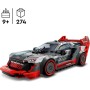 LEGO Speed Champions Coche de Carreras Audi S1 e-Tron Quattro Vehículo de Juguete de Construcción con Minifigura de Piloto,