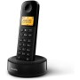 Philips D1601B - Teléfono Fijo Inalámbrico, Pantalla 4,1 cm, Retroalimentación, Identificador de Llamadas, Ecualizador
