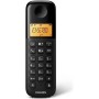 Philips D1601B - Teléfono Fijo Inalámbrico, Pantalla 4,1 cm, Retroalimentación, Identificador de Llamadas, Ecualizador