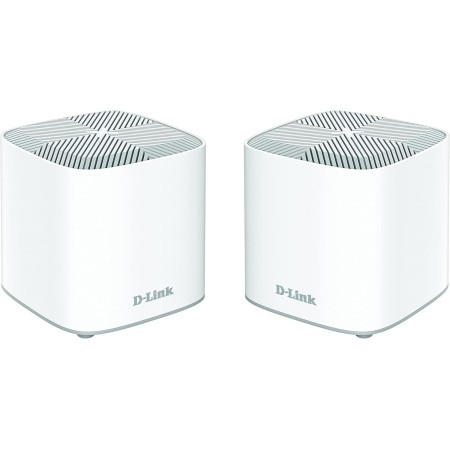 D-Link COVR-X1862, pack 2 extensores red WiFi Mesh hasta 420m2, WiFi-6, AX1800 Mbps, 2p Gigabit, modos router y extensor