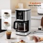 Aigostar Cora - Cafetera de goteo, Programable 24h, 1,5L, Pantalla LCD, Cafetera filtro 14 tazas, Acero inoxidable, 1000W,