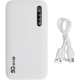 5G WiFi 6 Mobile Hotspot Soporte de Alta Velocidad 16 Dispositivos 6100mAh Portable WiFi Hotspot Router con Ranura de Tarjeta