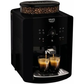 Krups Arábica Cafetera Espresso Automática, 1450 W, 1.7 litros, Acero Inoxidable, Negro