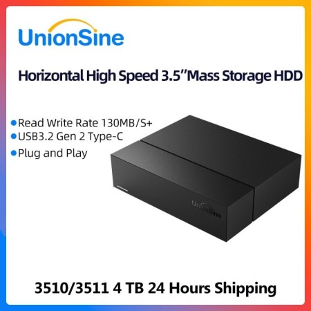 UnionSine 4TB 3,5" USB 3.2Gen 2 Disco duro externo 7200RPM Almacenamie