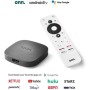 ONN Dispositivo de transmisión Android TV 4K UHD con control remoto de voz Google Assistant y cable HDMI de alta velocidad