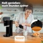 Clatronic Cafetera para 8-10 tazas de café de filtro, con jarra térmica, sistema antigoteo y desconexión automática, filtro