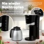 Clatronic Cafetera para 8-10 tazas de café de filtro, con jarra térmica, sistema antigoteo y desconexión automática, filtro