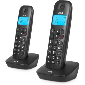 SPC Air Pro Dúo – Teléfono Fijo inalámbrico DÚO con Pantalla iluminada, identificador de Llamadas, Manos Libres, Modo Mute,