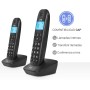 SPC Air Pro Dúo – Teléfono Fijo inalámbrico DÚO con Pantalla iluminada, identificador de Llamadas, Manos Libres, Modo Mute,