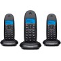 Motorola Voice - C1002GW Teléfono Fijo DECT Inalámbrico con Intercomunicador y Transferencia de Llamadas, Pantalla LED