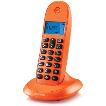 Motorola Voice - C1002GW Teléfono Fijo DECT Inalámbrico con Intercomunicador y Transferencia de Llamadas, Pantalla LED