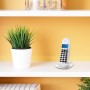 Motorola Voice - C1002GW Teléfono Fijo DECT Inalámbrico con Intercomunicador y Transferencia de Llamadas, Pantalla LED