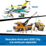 LEGO City Buldócer Amarillo - Vehículo de Obra de Juguete para Construir - 3 Minifiguras, Walkie-Talkie, Herramientas y Señales