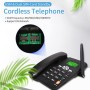 Sunydog Teléfono con Tarjeta Sim Gsm,Teléfono Inalámbrico Soporte para Teléfono de Escritorio Gsm 850/900/1800/1900 Mhz Tarjeta