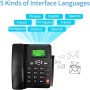 Sunydog Teléfono con Tarjeta Sim Gsm,Teléfono Inalámbrico Soporte para Teléfono de Escritorio Gsm 850/900/1800/1900 Mhz Tarjeta