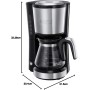 Russell Hobbs Cafetera de Goteo Compact Home - Diseño Compacto, 5 Tazas, Capacidad 740 ml, Soporte de Filtro Extraíble,