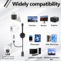 Dongle HDMI inalámbrico 1GHz, 1080P receptor de pantalla WiFi adaptador de pantalla HDMI para Android iOS Windows Mac Streaming