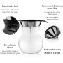 Bodum - 11571-109 - Pour Over - Cafetera de Goteo con Filtro Permanente - 1.0 l
