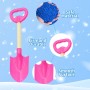 Fadcaer 4 piezas Pala de playa para niños, pala de nieve para niños, juguetes de arena de playa, manipular juguetes para playa