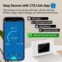 ZTE U10S Pro Blue, 4G+LTE Mobile Wi-Fi 6, enrutador portátil desbloqueado, conecta 32 dispositivos, 3000 mAh, 10 horas de