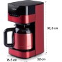 KLARSTEIN Cafetera Goteo 10 Tazas con Capacidad de 1.2L, Cafeteras Pequeñas Filtro 800W, Cafetera Americana Café Molido con