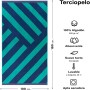 Top Towel - Tango - Toalla Playa Grande 170x90 cm - Algodón 100% Puro Tela + Rizo - 400 g/m² Suave, Absorbente, Repele Arena y