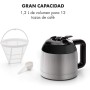 KLARSTEIN Cafetera Goteo 10 Tazas con Capacidad de 1.2L, Cafeteras Pequeñas Filtro 800W, Cafetera Americana Café Molido con