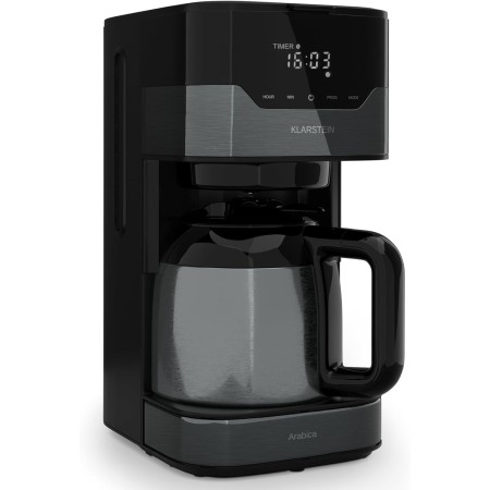 KLARSTEIN Cafetera Goteo 10 Tazas con Capacidad de 1.2L, Cafeteras Pequeñas Filtro 800W, Cafetera Americana Café Molido con