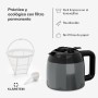 KLARSTEIN Cafetera Goteo 10 Tazas con Capacidad de 1.2L, Cafeteras Pequeñas Filtro 800W, Cafetera Americana Café Molido con