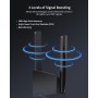 BrosTrend AX3000 Amplificador Señal WiFi, Repetidor WiFi 6 con Puerto Ethernet Gigabit, Double Banda Repetidor de WiFi para