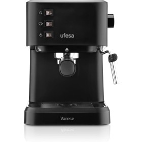 Ufesa Varese Cafetera Compacta Espresso y Capuccino, 1050W, Vaporizador Orientable, 20 Bares, 1 o 2 Cafés, Depósito 1.5L,