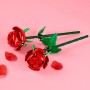 LEGO Botanicals Rosas, Flores Artificiales Rojas Compatible con Ramos, Decoración Floral para Dormitorio Infantil y Escritorio,