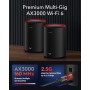 CUDY AX3000 2,5G Sistema de Malla Wi-Fi 6 Wi-Fi 6, 2,5 g WAN, Backhaul Ethernet, Ideal para 1Gig+ Internet, Wireguard, OpenVPN,